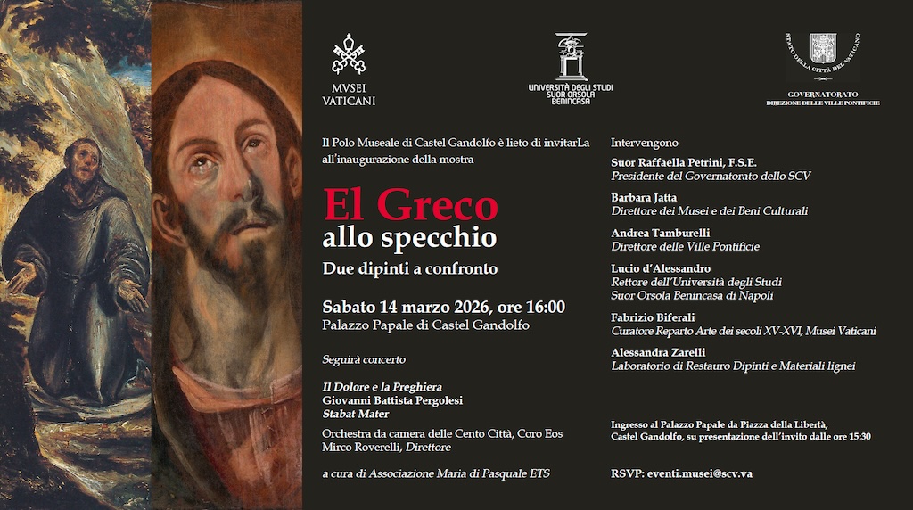 En el Palacio Apostólico de Castel Gandolfo una nueva exposición a partir del 14 de marzo