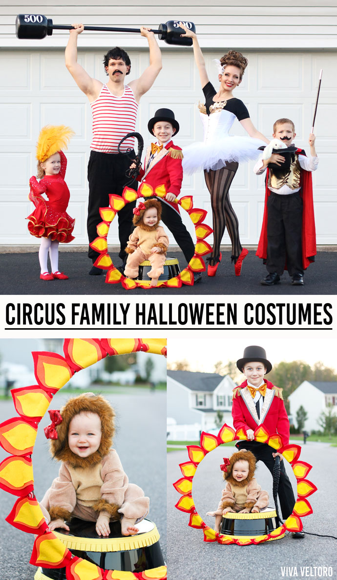 Circus Costume Ideas - DIY Family Halloween Costumes - Viva Veltoro