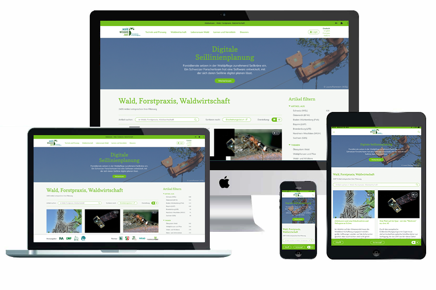 Waldwissen.net als Web App - waldwissen.net