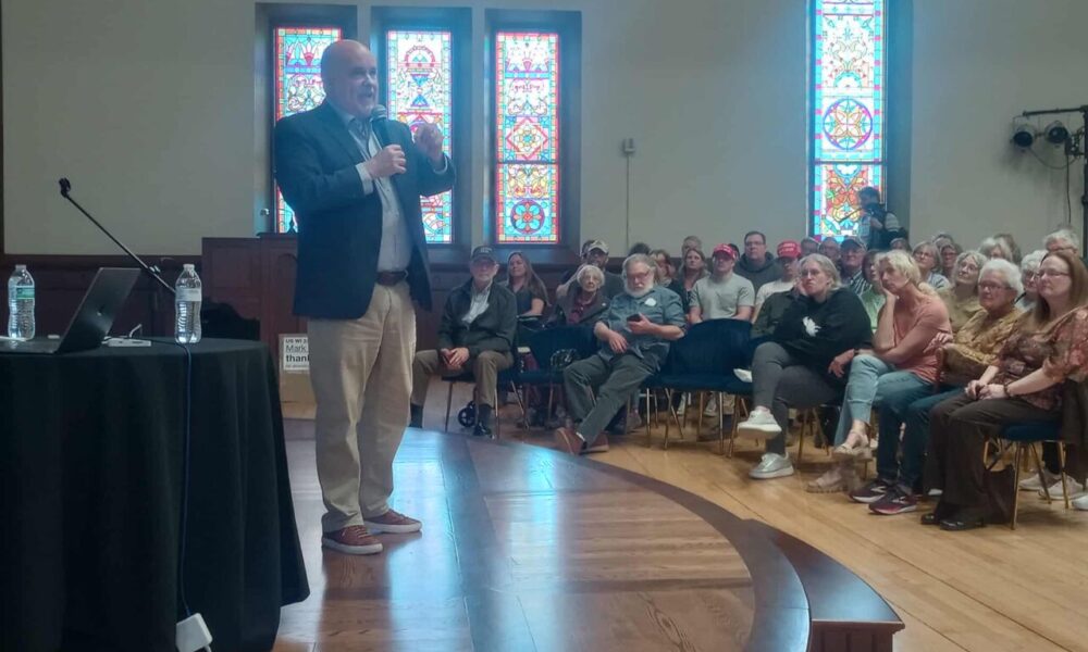 Around 300 at La Crosse town hall with US House Rep. Mark Pocan and surprise visit from Sen. Bernie Sanders - WIZM 92.3FM 106.7FM 1410AM