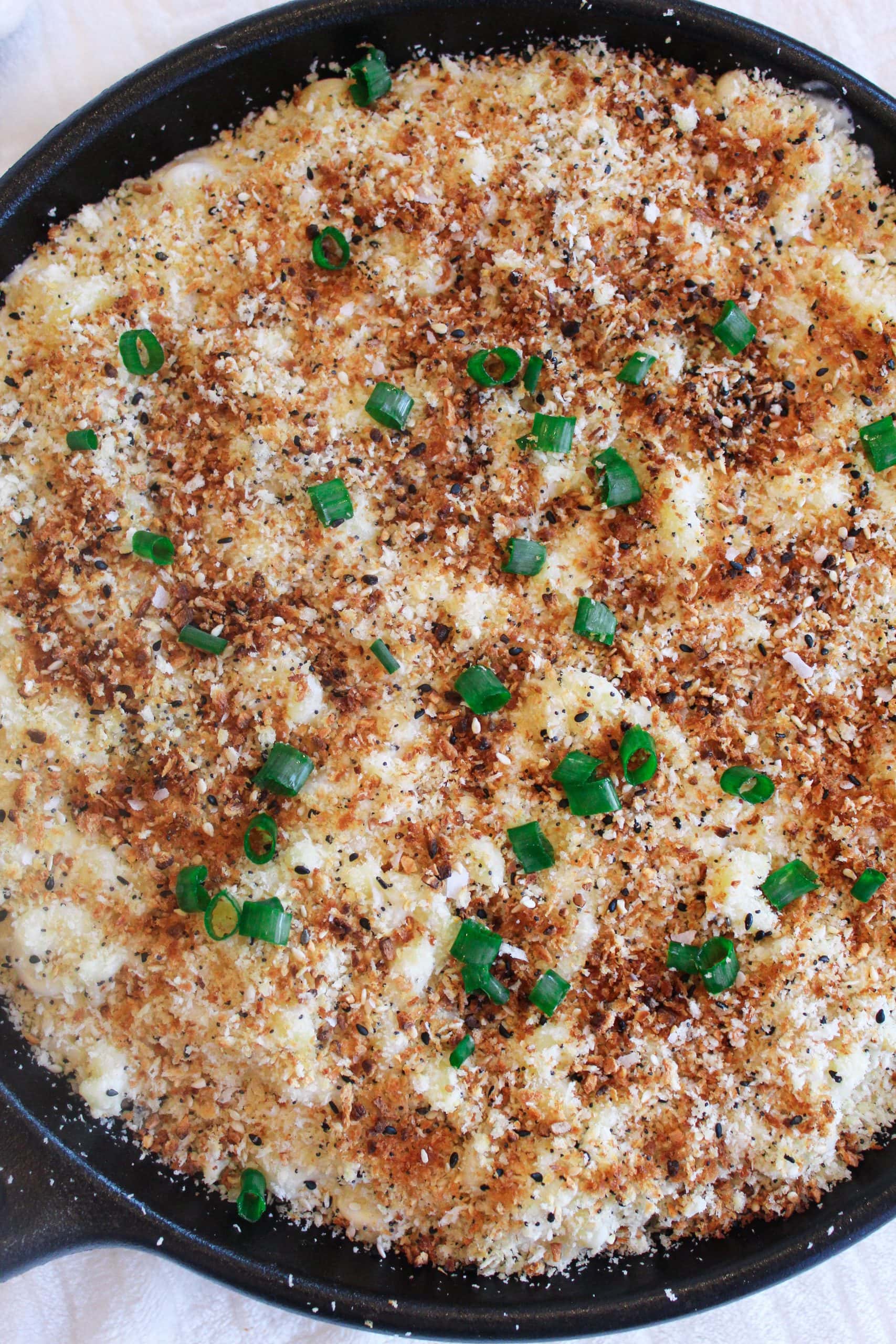 Everything Bagel Mac & Cheese with Cream Cheese