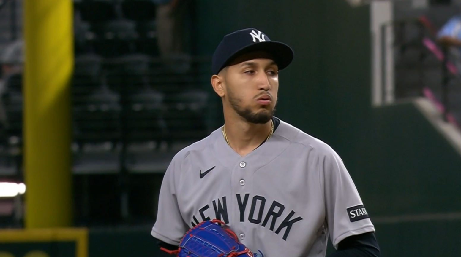 Eovaldi Ruins Elmer Rodriguez's 1st MLB Start. Texas 3 NY 0 - Yankee.Blue