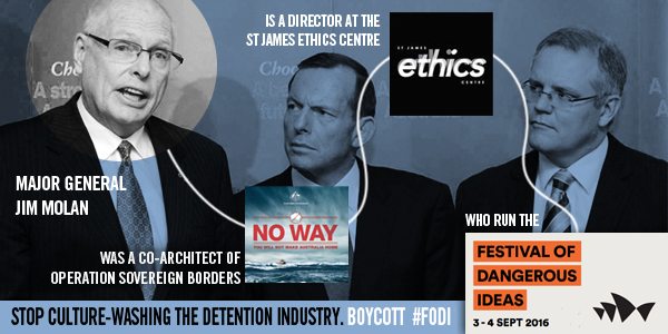 Boycott the Festival of Dangerous Ideas (#FODI): Stop Culturewashing the Detention Industry | #DumpMolan – xBorder
