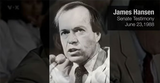 Judgment on Hansen's '88 climate testimony: 'He was right' » Yale Climate Connections